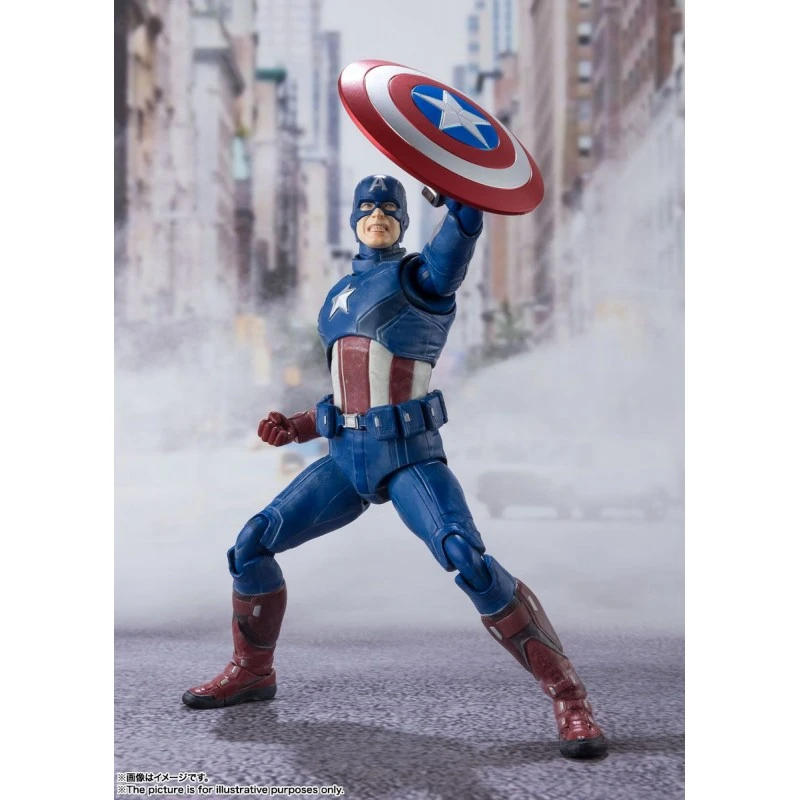 S.H FIGUARTS AVENGERS ASSEMBLE CAPITAN AMERICA – 15 CM 6 S.H FIGUARTS AVENGERS ASSEMBLE CAPITAN AMERICA – 15 CM - Image 4