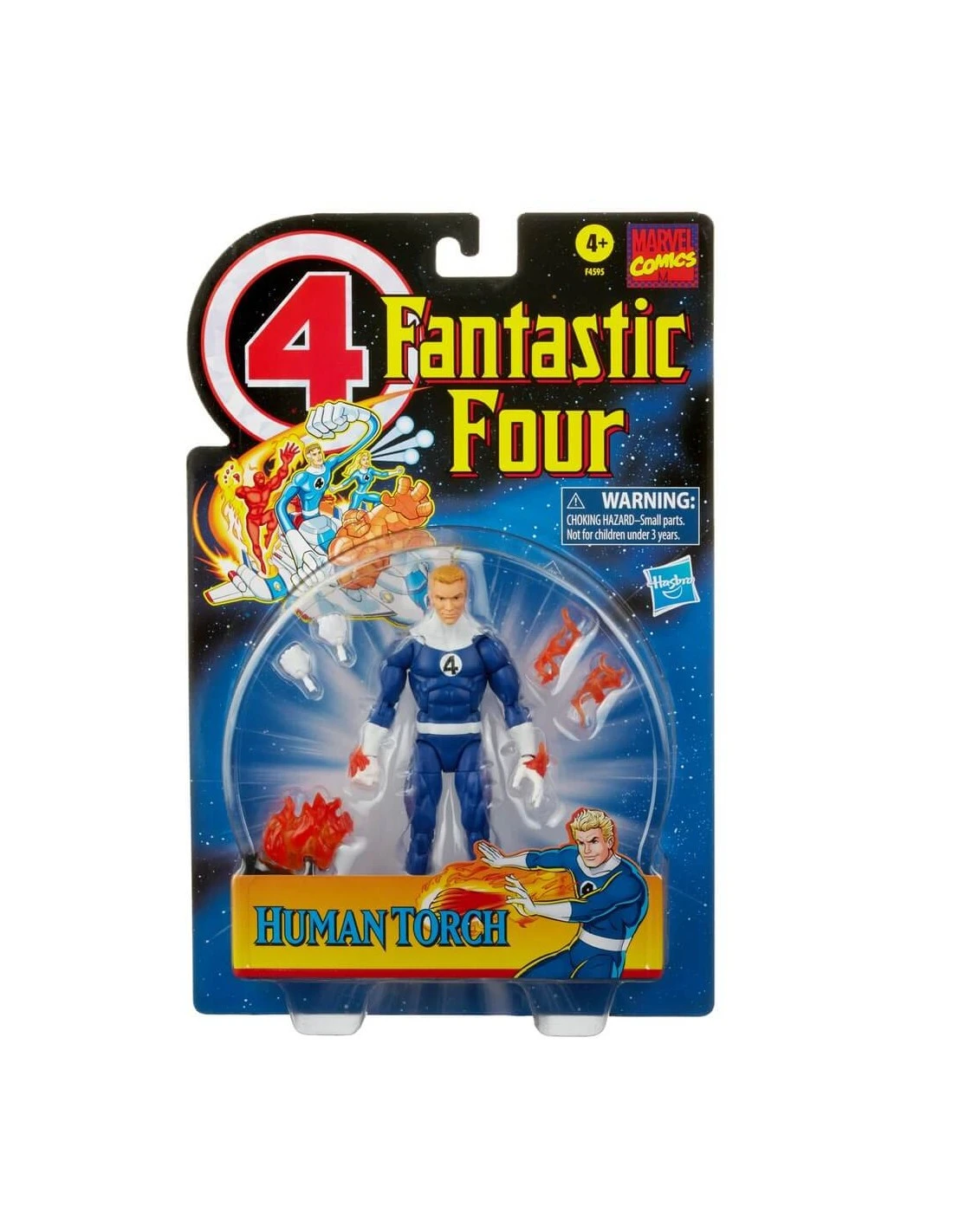 HASBRO MARVEL LEGENDS FANTASTIC FOUR RETRO COLLECTION HUMAN TORCH – 15 CM 4 HASBRO MARVEL LEGENDS FANTASTIC FOUR RETRO COLLECTION HUMAN TORCH – 15 CM - Image 2