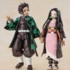 [DISPONIBLE] S.H FIGUARTS DEMON SLAYER KIMETSU NO YAIBA: TANJIRO KAMADO & NEZUKO KAMADO – 14 CM/13 CM