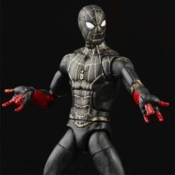 HASBRO MARVEL LEGENDS SPIDER-MAN NO WAY HOME: SPIDER-MAN BLACK SUIT – 15 CM -Toy Series Store marvel legends series black gold suit spider man 4