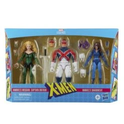 HASBRO MARVEL LEGENDS MEGGAN & CAPTAIN BRITAIN & SHADOWCAT PACK 3 β 15 CM