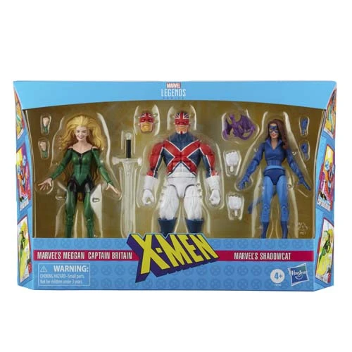 HASBRO MARVEL LEGENDS MEGGAN & CAPTAIN BRITAIN & SHADOWCAT PACK 3 – 15 CM 3 HASBRO MARVEL LEGENDS MEGGAN & CAPTAIN BRITAIN & SHADOWCAT PACK 3 – 15 CM