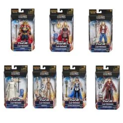 HASBRO MARVEL LEGENDS THOR LOVE & THUNDER WAVE SET 7 FIGURAS BUILD A MARVEL´S KORG – 15 CM -Toy Series Store marvel legends series thor love and thunder wave