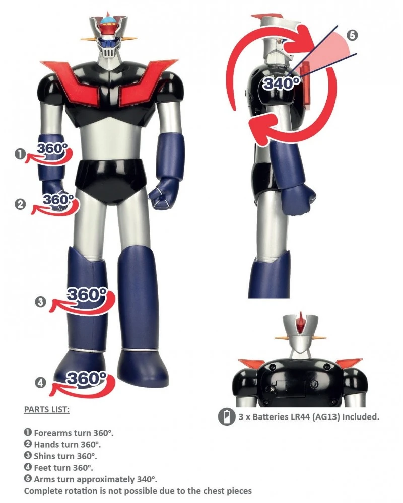 SD TOYS MAZINGER Z CON LUZ – 30 CM 6 SD TOYS MAZINGER Z CON LUZ – 30 CM - Image 4