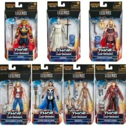 HASBRO MARVEL LEGENDS THOR LOVE & THUNDER WAVE SET 7 FIGURAS BUILD A MARVEL´S KORG – 15 CM