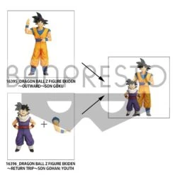 BANPRESTO DRAGON BALL Z ZOKEI PACK SON GOHAN YOUTH + OUTWARD SON GOKU – 15 CM/21 CM -Toy Series Store x banpbp16396p c