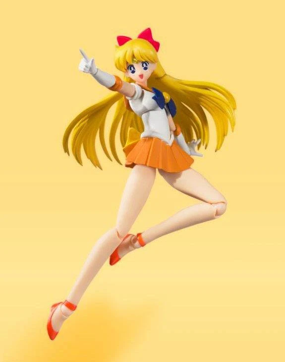 S.H FIGUARTS SAILOR MOON : SAILOR VENUS ANIMATION COLOR – 14 CM 7 S.H FIGUARTS SAILOR MOON : SAILOR VENUS ANIMATION COLOR – 14 CM - Image 5