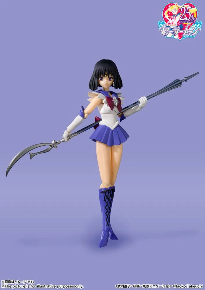 S.H FIGUARTS SAILOR MOON : SAILOR SATURN ANIMATION COLOR VER. – 13 CM 5 S.H FIGUARTS SAILOR MOON : SAILOR SATURN ANIMATION COLOR VER. – 13 CM - Image 3