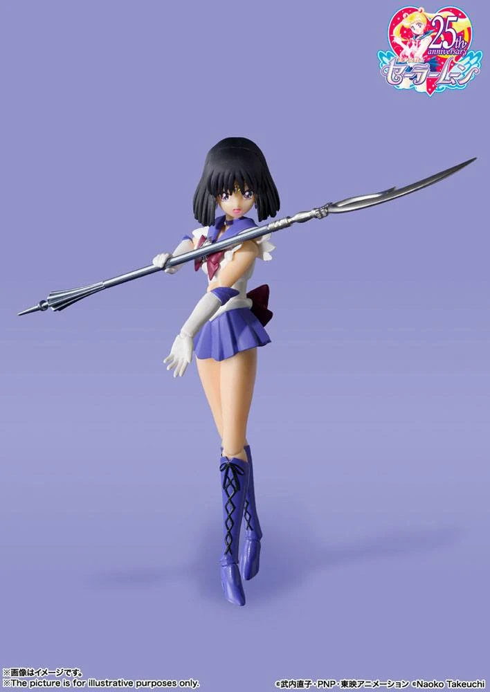 S.H FIGUARTS SAILOR MOON : SAILOR SATURN ANIMATION COLOR VER. – 13 CM 4 S.H FIGUARTS SAILOR MOON : SAILOR SATURN ANIMATION COLOR VER. – 13 CM - Image 2