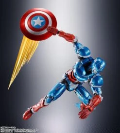 [PRE-ORDER AGOSTO 2022] S.H FIGUARTS TECH-ON AVENGERS CAPTAIN AMERICA – 16 CM -Toy Series Store x btn61894 8 g