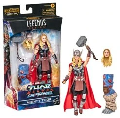 HASBRO MARVEL LEGENDS THOR LOVE & THUNDER WAVE SET 7 FIGURAS BUILD A MARVEL´S KORG – 15 CM -Toy Series Store x hasf1060 n