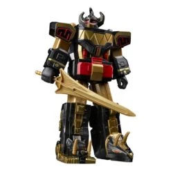 [PRE-ORDER SEPTIEMBRE 2022] HASBRO MIGHTY MORPHIN POWER RANGERS RETRO STYLE BLACK & GOLD DINO MEGAZORD – 18 CM -Toy Series Store x hasf5057
