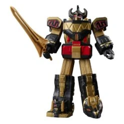 [PRE-ORDER SEPTIEMBRE 2022] HASBRO MIGHTY MORPHIN POWER RANGERS RETRO STYLE BLACK & GOLD DINO MEGAZORD – 18 CM -Toy Series Store x hasf5057 a