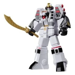 [PRE-ORDER SEPTIEMBRE 2022] HASBRO MIGHTY MORPHIN POWER RANGERS RETRO STYLE WHITE TIGERZORD WARRIOR MODE – 18 CM -Toy Series Store x hasf5058 a