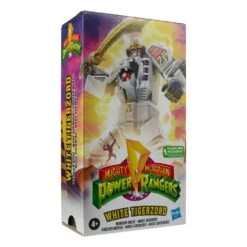 [PRE-ORDER SEPTIEMBRE 2022] HASBRO MIGHTY MORPHIN POWER RANGERS RETRO STYLE WHITE TIGERZORD WARRIOR MODE – 18 CM -Toy Series Store x hasf5058 b