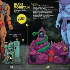 SUPER 7 MASTERS OF THE UNIVERSE SNAKE MOUNTAIN – 91 CM -Toy Series Store x sup7 ac motuw01 smp 01 m