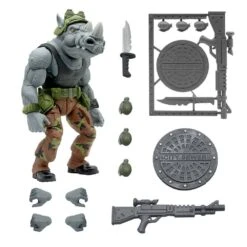 [PRE-ORDER MAYO 2021] SUPER 7 TORTUGAS NINJA MUTANTES ULTIMATES ROCKSTEADY – 20 CM