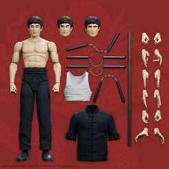 [PRE-ORDER ENERO 2023] SUPER 7 BRUCE LEE ULTIMATES BRUCE THE WARRIOR – 18 CM -Toy Series Store x sup7 ul bleew01 lee 01 f